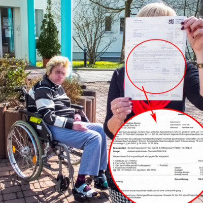 Ordnungsamt verschickt Bußgeldbescheid an Rollstuhlfahrerin